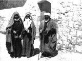 Beggars in Palestine. An early photograph.